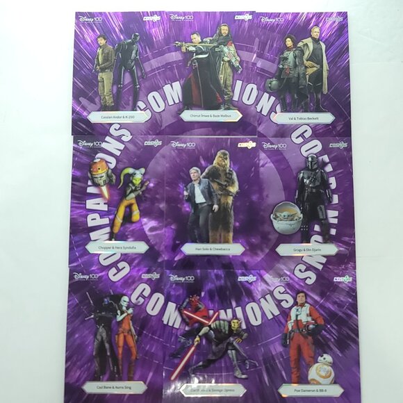 Kakawow Cosmos Disney 100 All Star Complete Star Wars Companion Puzzle 9 Cards - Picture 1 of 10